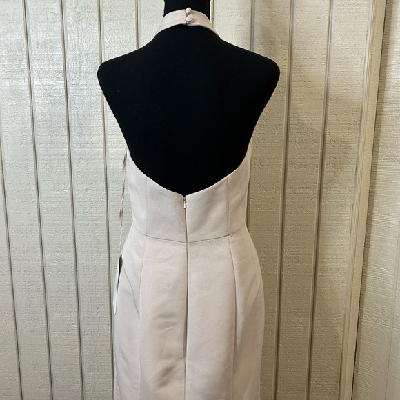 Amsale Austin Dress in Champagne, size 6.  NWT.  Thread loose (see photos). - Picture 6 of 9